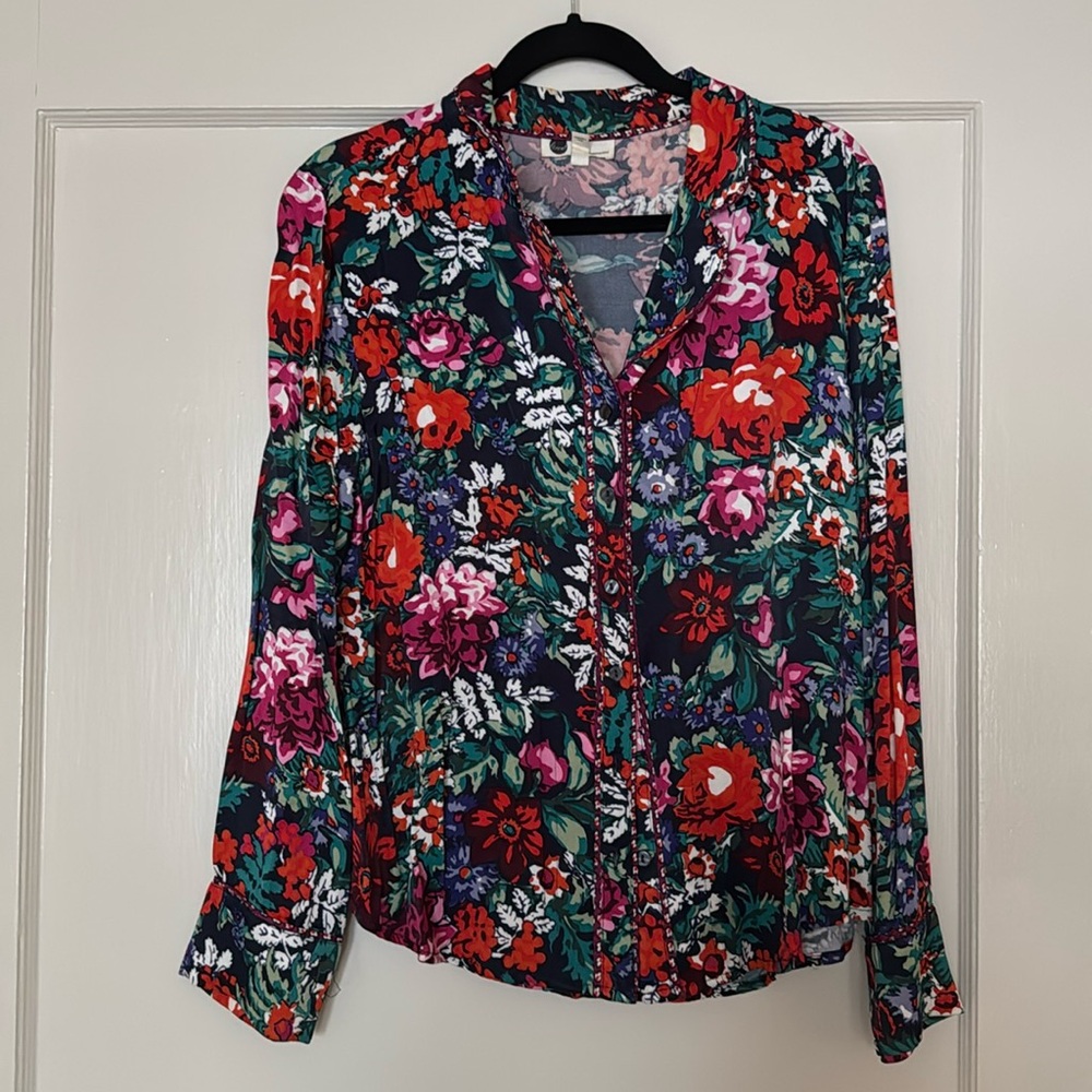 floral top Anthropologie